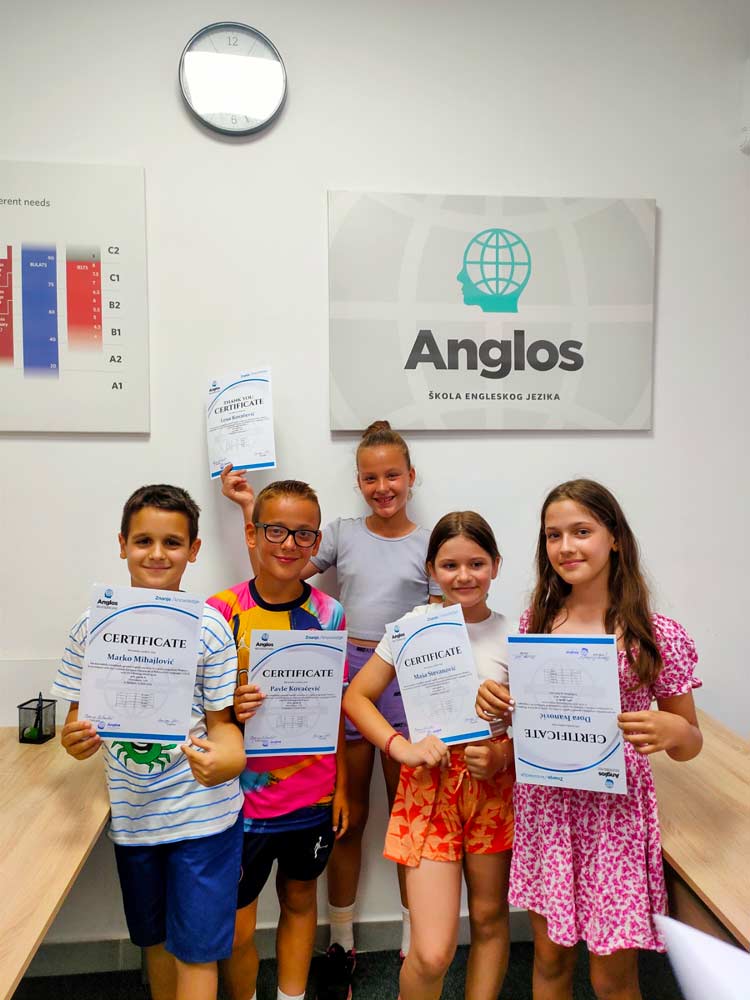 Anglos Bijeljina, skola engleskog jezika, djeca i omladina